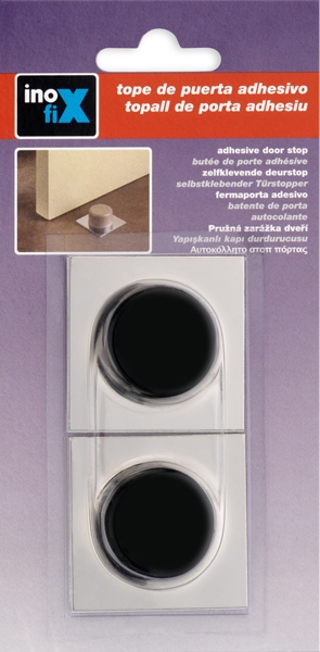 Tope puerta adhesivo blanco 2ud INOFIX - Ferretería Campollano