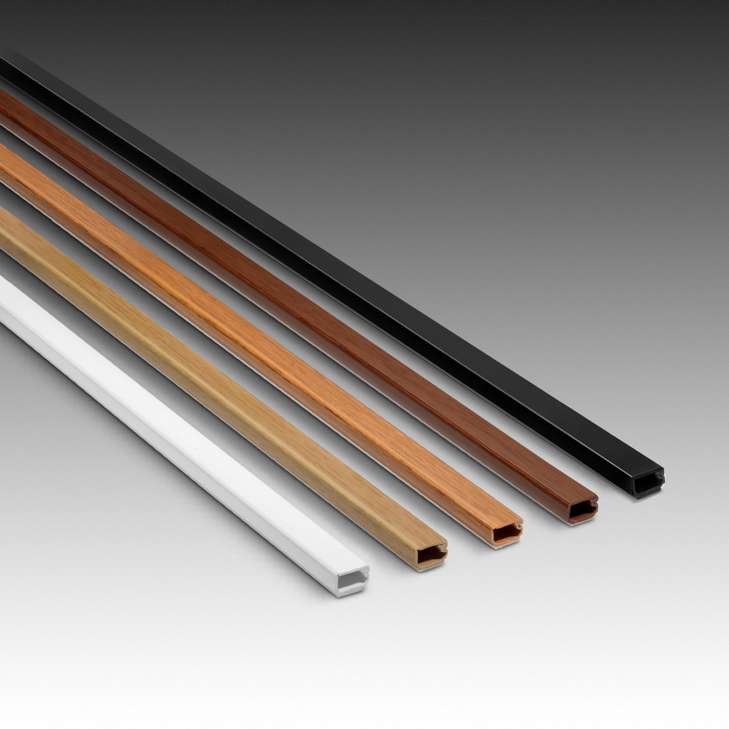 Inofix Canaleta para cables adhesiva (L x An x Al: 200 x 1,2 x 0,7 cm,  Blanco)
